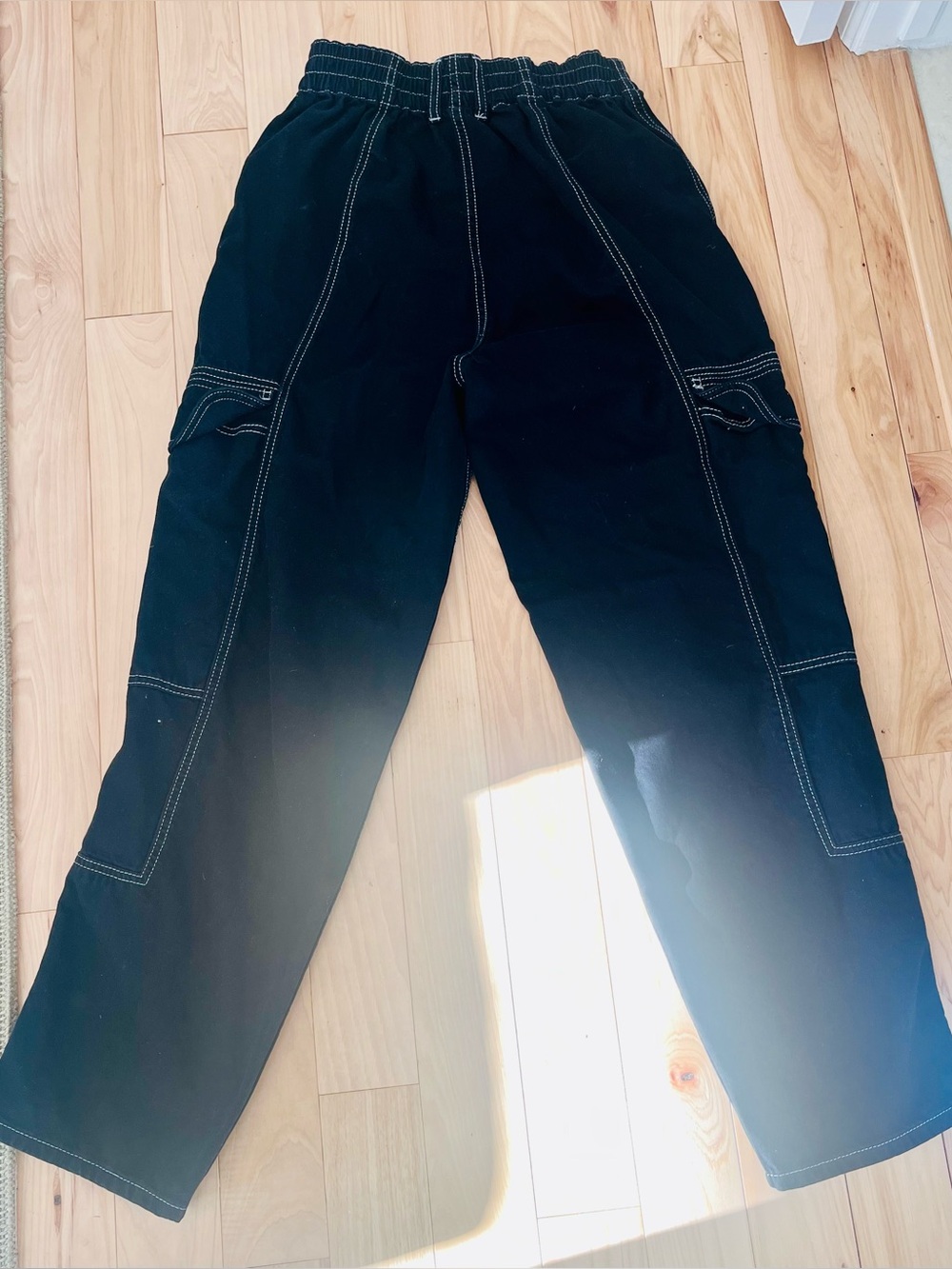 BDG Urban Outfitters Black Relaxed Skater Jeans Size 29 | Elastic Waist Cargo